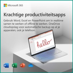 "Microsoft 365 Family License - 1 Year Subscription for Up to 6 Users on Windows & MacOS - Unlock Productivity & Collaboration!"